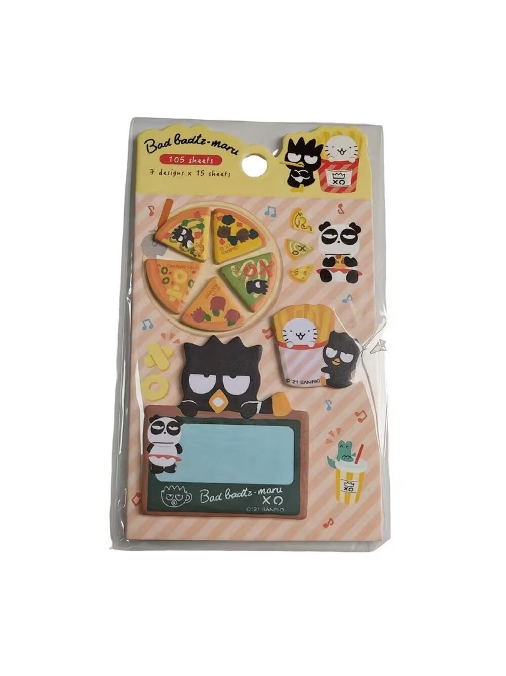 #6856 Cute Badtz-Maru Mini Licensed Sticky Note Set - 105 Ct